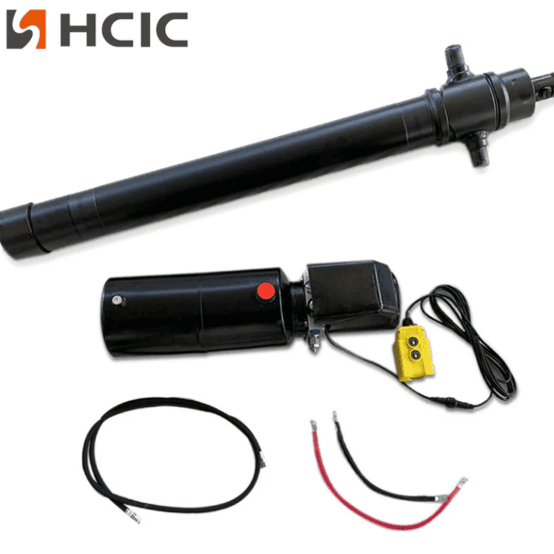 กระบอกไฮดรอลิกสำหรับรถพ่วง 4TG-E90-1000 + ชุดจ่ายไฟแบบกำหนดเอง